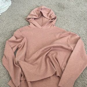 pink hooded sweater - h&m